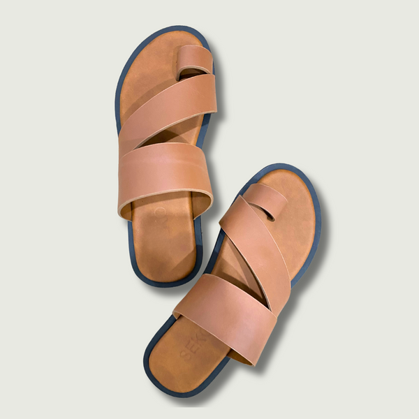 Sandales pour homme - ISA MARRON